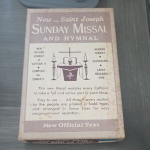 1966 Saint Joseph Leatherbound Sunday Missal and Hymnal In Original Box